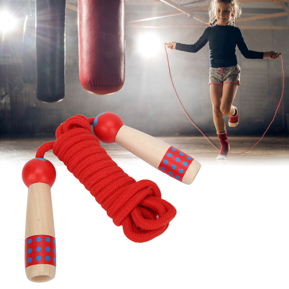 Wooden Skipping Rope Fitness Children