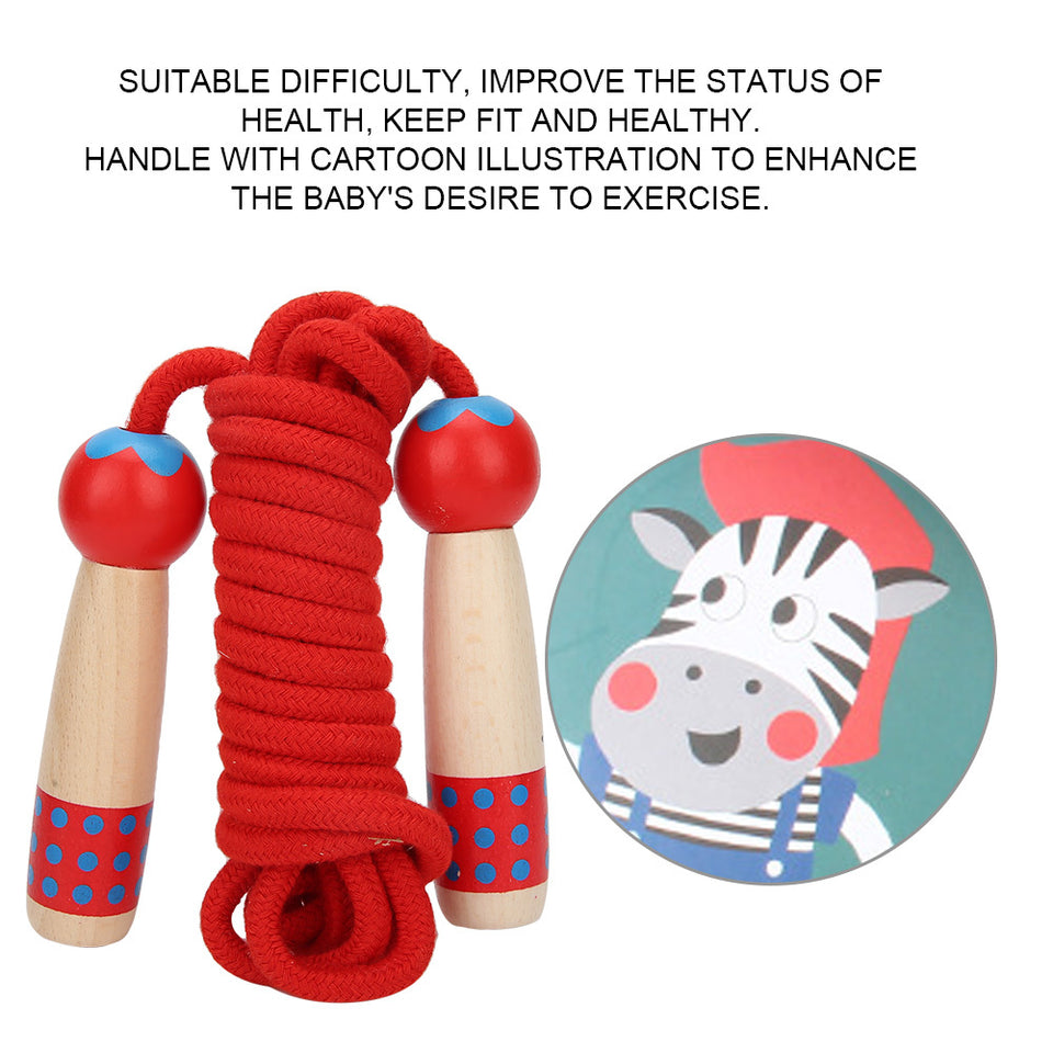 Wooden Skipping Rope Fitness Children